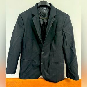 Alfani Slim-Fit Stretch Black Blazer